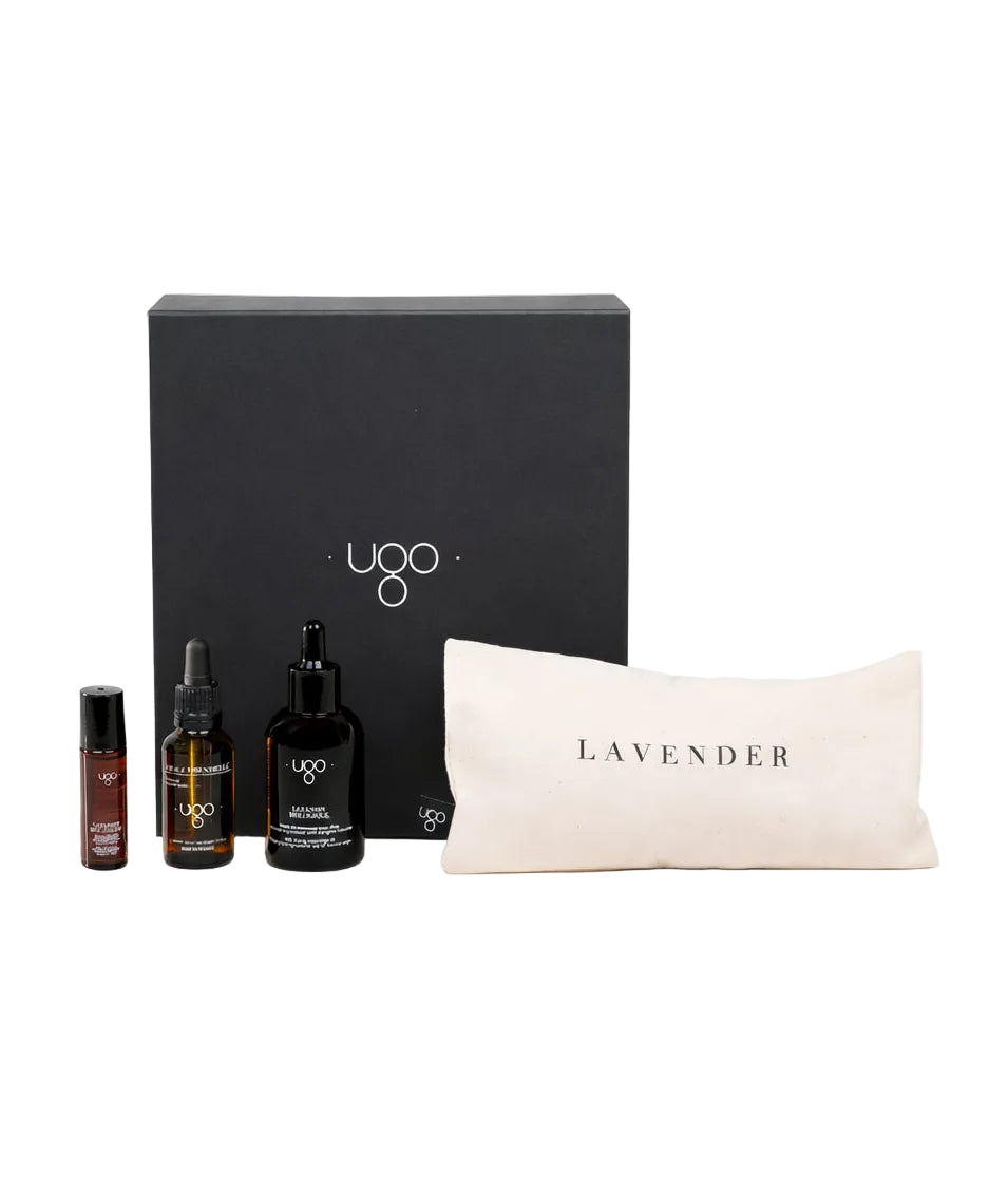 Composition du coffret cadeau "L'Art de l'Équilibre", vue de face