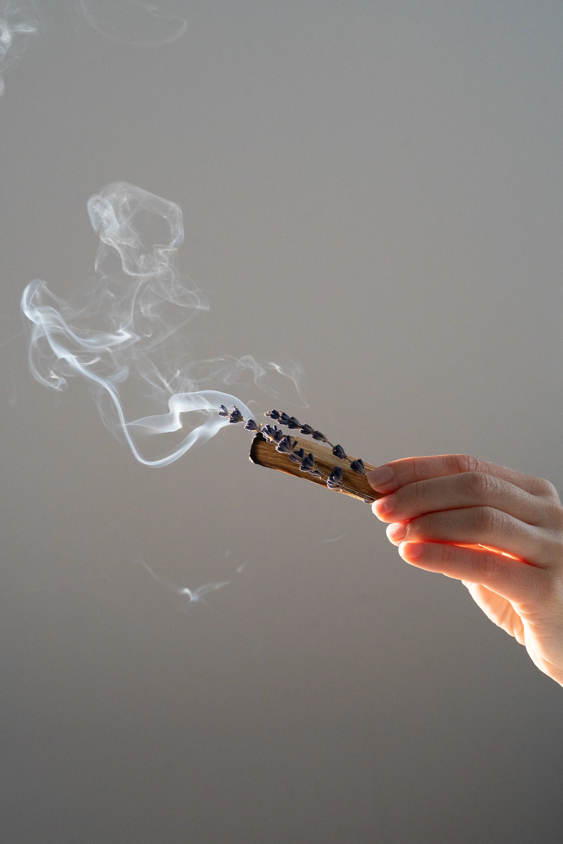 Palo santo et lavande Terre Ugo en brûlage pour une diffusion optimalede leur fragrance.