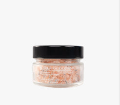 Sel rose de l'Himalaya à la lavande bio, vu de face.