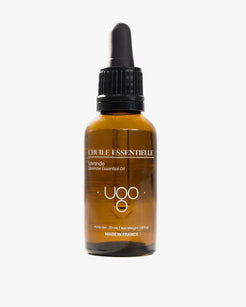 Huile essentielle de lavande Terre Ugo 30ml, vue de face.