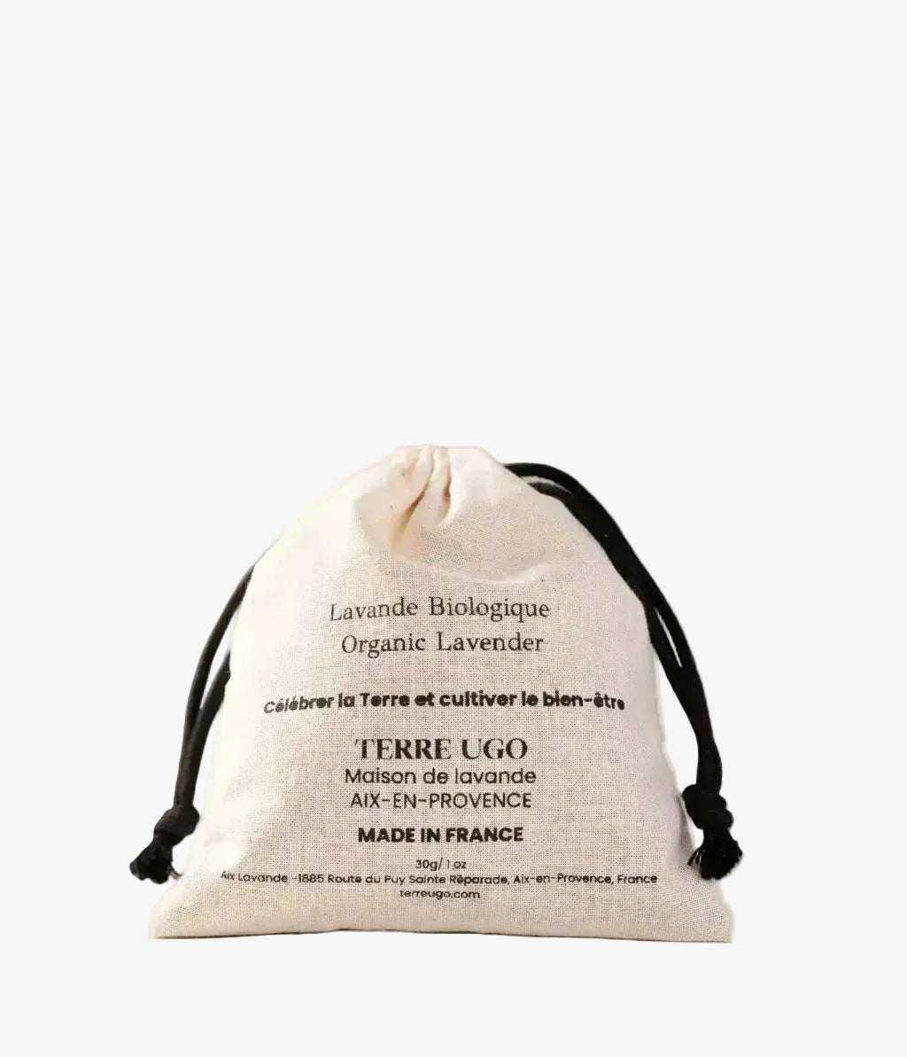 Sachet de lavande biologique UGO, vue arrière.