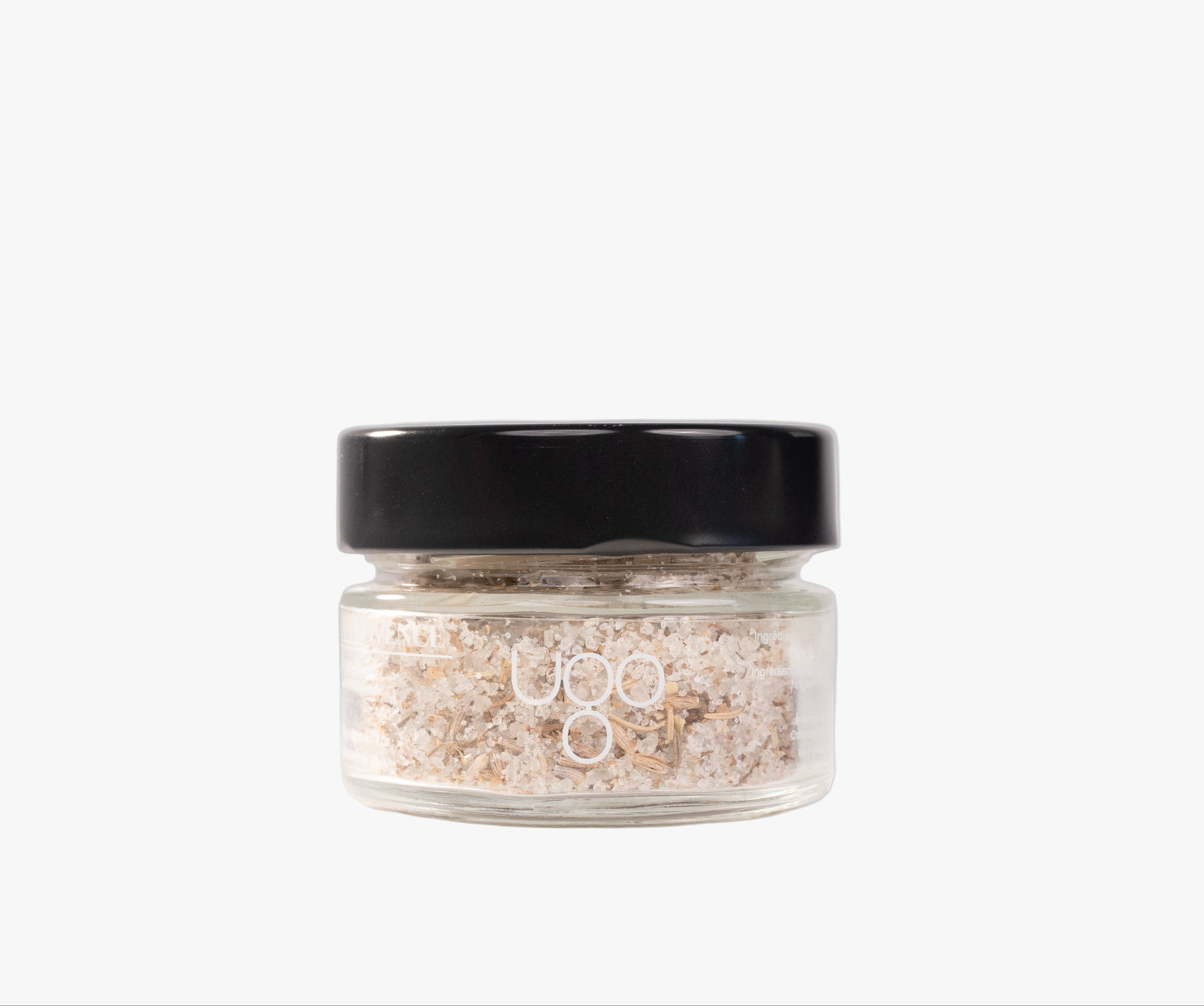 Sel de Provence bio à la lavande Terre Ugo, vue de face.